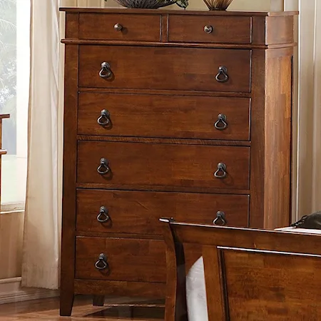 Transitional Seven Drawer Chest